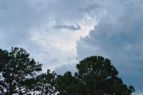 Dark Clouds with Some Light Peeking Through 写真素材
