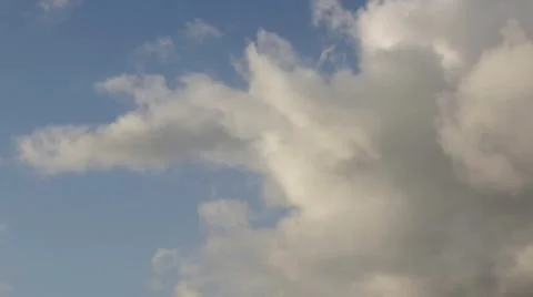 Dark clouds in a storm against a blue sky Video stock 9952608