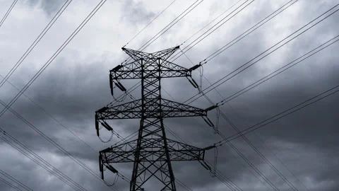 Dark clouds storm coming negative emotions Stock Footage 243778360