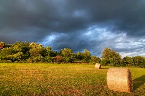 Dark clouds before storm Stock Photos