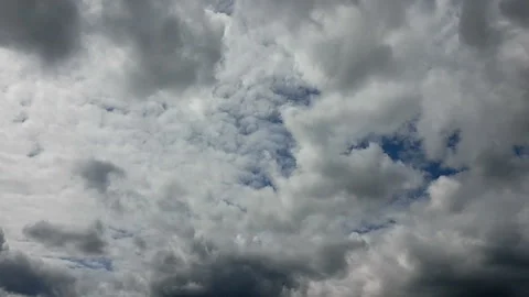 Dark clouds before a storm of rain Stock Footage 132113575
