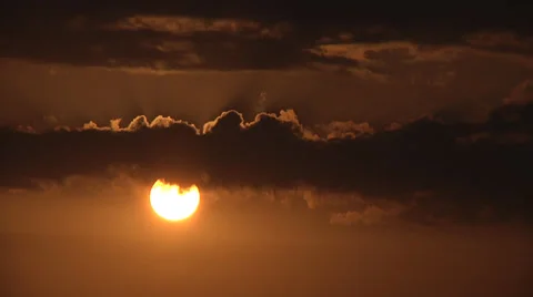 Dark clouds, Sun. Stock Footage 30369324