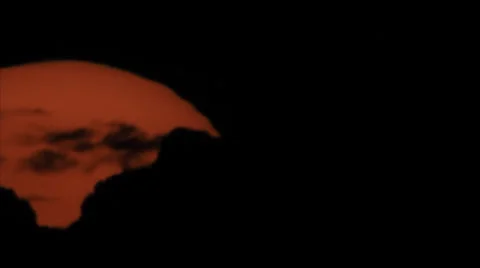 Dark clouds sunrise Stock Footage 33236967
