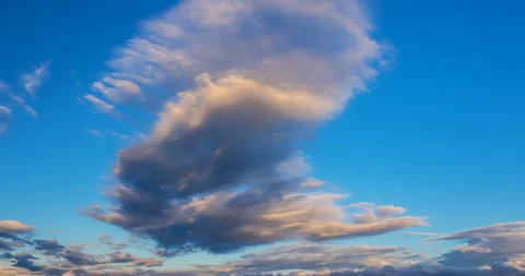 Dark clouds on sunset Stock Footage 143954095