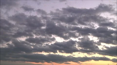 Dark Clouds at sunset. Timelapse 64x.mp4 Stock Footage 43208368