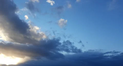 Dark clouds through the sun Stock Footage 153083869