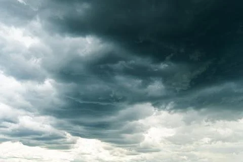 Dark clouds before a thunder storm. Stock Photos