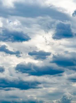 Dark Clouds before thunderstorm, Cloudy Sky Stock Photos