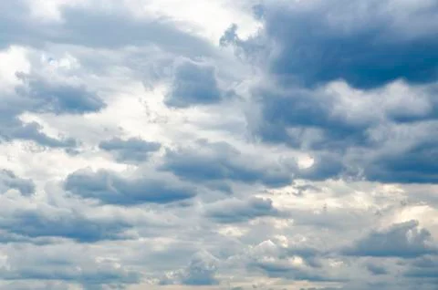 Dark Clouds before thunderstorm, Cloudy Sky Stock Photos