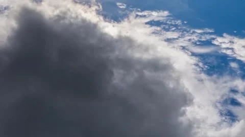 Dark Clouds Before Thunderstorm. Timelapse Stockbeeldmateriaal 56736249