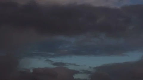 Dark clouds time lapse Stock Footage 35443495
