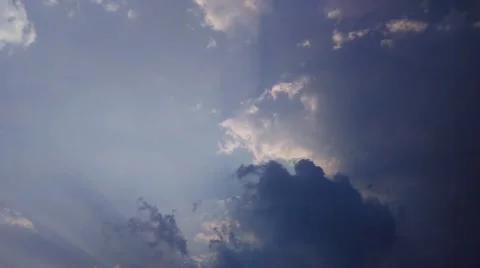 Dark Clouds time lapse Stock Footage 48686412