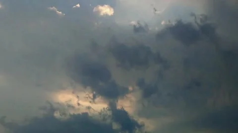 Dark clouds time lapse Stock-Footage 48695618