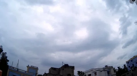 Dark Clouds time lapse Stock Footage 51680448