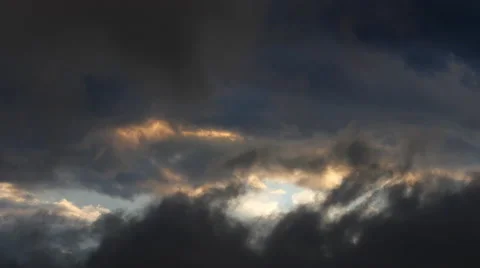 Dark Clouds Timelapse 4k Видео 53233275
