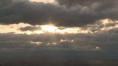 Dark clouds timelapse Stock Footage 8763242