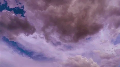 Dark Clouds Timelapse Stock Footage 119562748