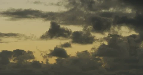 Dark Clouds Timelapse Sunset Stock Footage 122666827