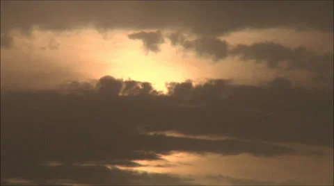 Dark clouds timelapse x16 Stock Footage 30585467