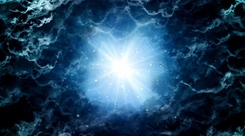 Dark Clouds Tunnel Stock Footage 54938609