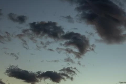 Dark Clouds in a Twilight Sky Stock Photos