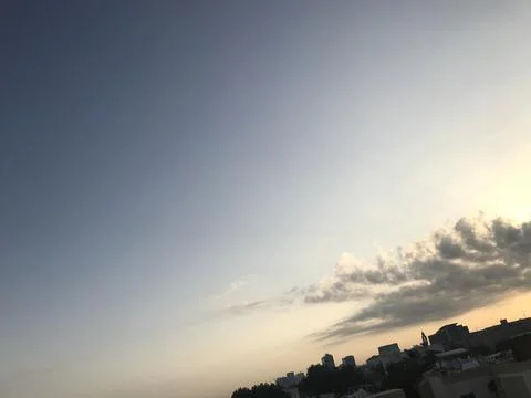 The dark clouds view in the sky Stock Photos