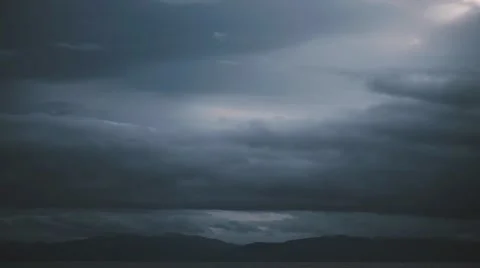 Dark cloudscape time lapse Stock Footage 65453573