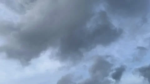 Dark cloudy clouds time lapse background Video stock 301995406