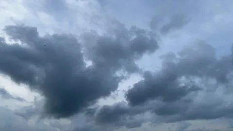 Dark cloudy clouds time lapse background Stock Footage 301995415