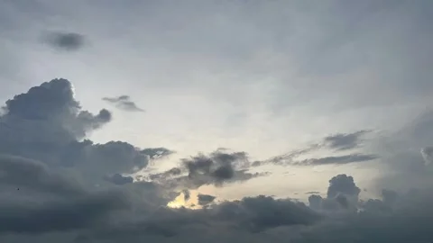 Dark cloudy clouds time lapse background Stock Footage 301995424