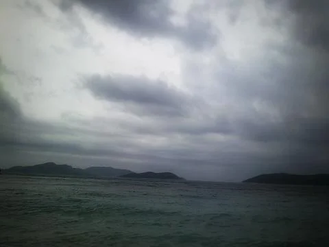 Dark Cloudy Sea Stock-Fotos