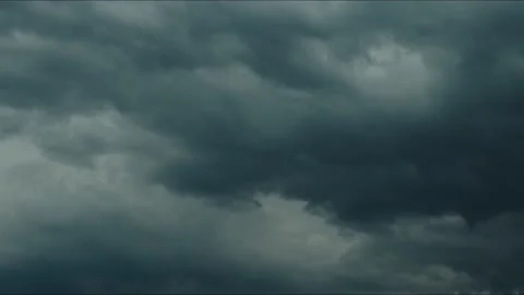 Dark Cloudy Sky Stock Footage 156833758