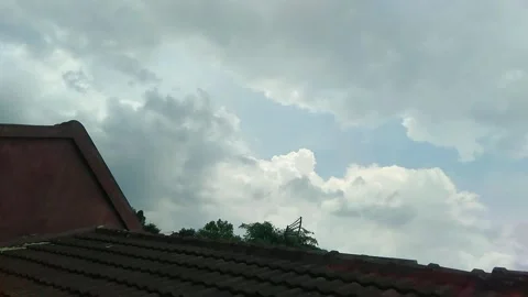 Dark cloudy sky Stock Footage 220536404
