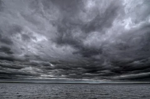 Dark cloudy sky Stock Photos