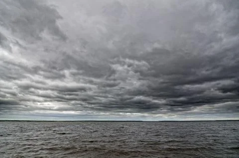 Dark cloudy sky Stock Photos