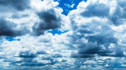 Dark cloudy sky Stock Photos