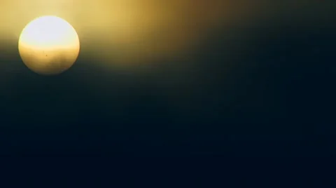 Dark Cloudy Sun Orb with Sunspots 14Jun12 Stock Footage 11176990