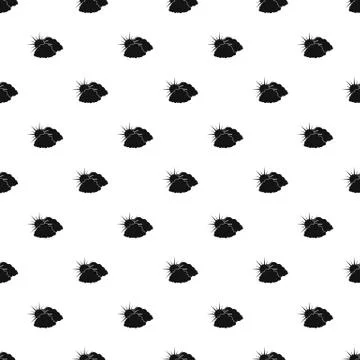 Dark cloudy sun pattern seamless vector Stock Illustration