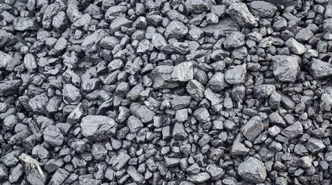 Dark coal for background, template, close up Stock Photos