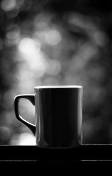 Dark coffee cup Stock Photos