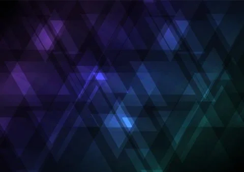 Dark color upside down abstract triangle overlap background Illustrazione stock