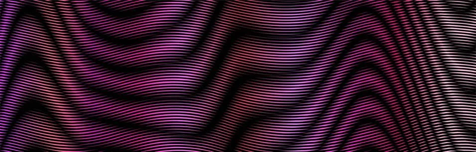 Dark colored psychedelic abstract horizontal vector background. Stock Illustration