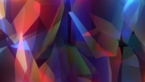 Dark Colorful Polygon Crystal Abstract Background Stock Footage 333300411