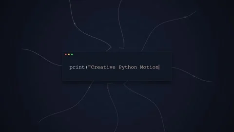 Dark Command Line Interface with Glowing Lines Connecting to Abstract Network Stock Footage 348411903