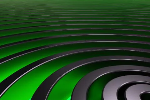 Dark concentric spiral on glowing background Stock Illustration