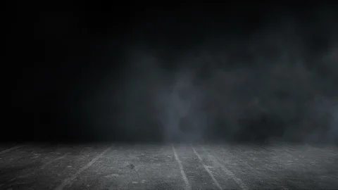 Dark concrete floor with mist or fog Stock Footage 93169674