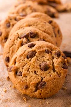 Dark cookies Foto stock