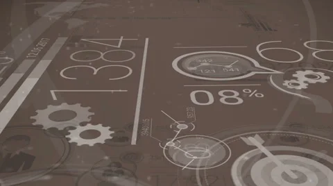 Dark Corporate Background With Abstract Elements Of Infographics Stock Footage 67259393