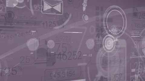 Dark Corporate Background With Abstract Elements Of Infographics Stock Footage 71481233