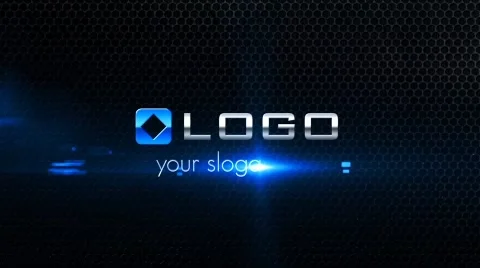 Dark Corporate Logo Text Title 3D Light Shatter Particles Reveal Animation Intro Stock After Effects